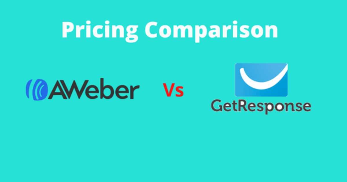Pricing Structures + GetResponse vs. AWeber