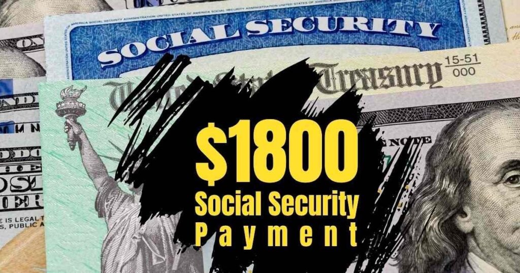 $1800 Social Security Payment