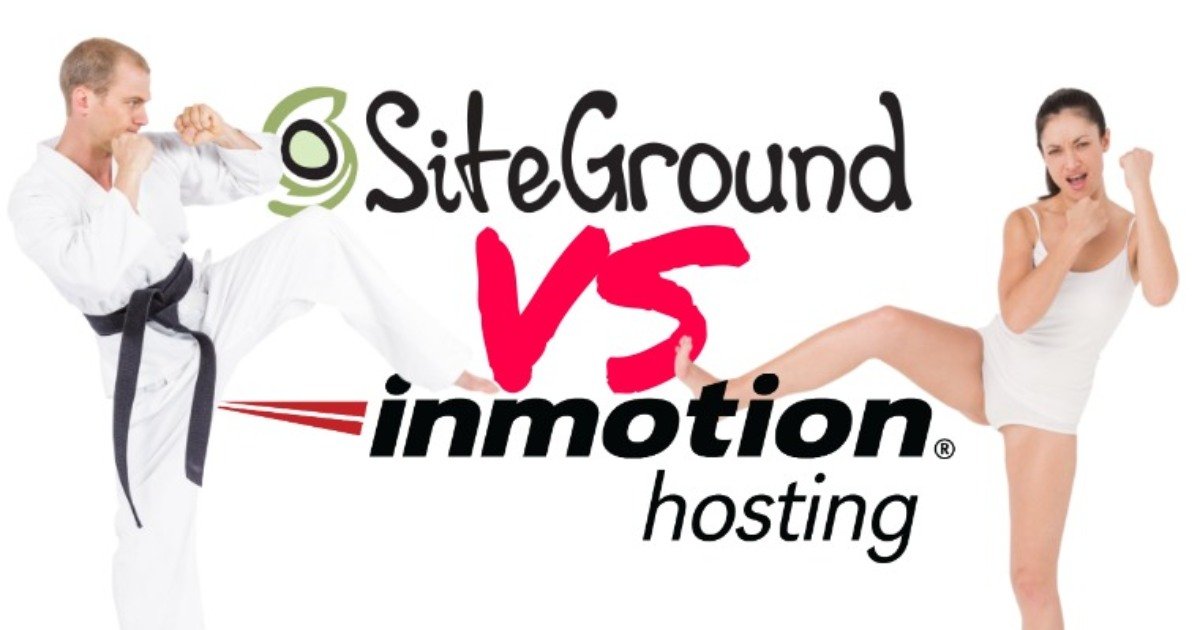 Table Comparison of SiteGround vs InMotion Hosting