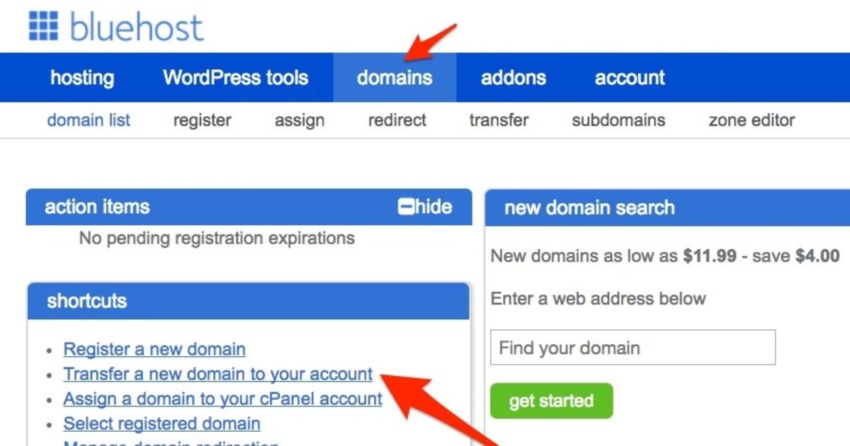 Preparation +How to Change Your Primary Domain on Bluehost