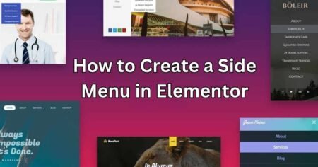 How to Create a Side Menu in Elementor?
